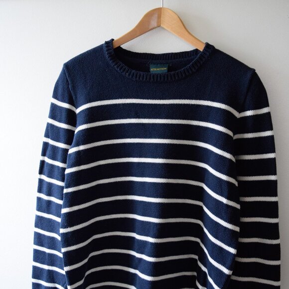 Vintage striped cotton pullover - Picture 3 of 4
